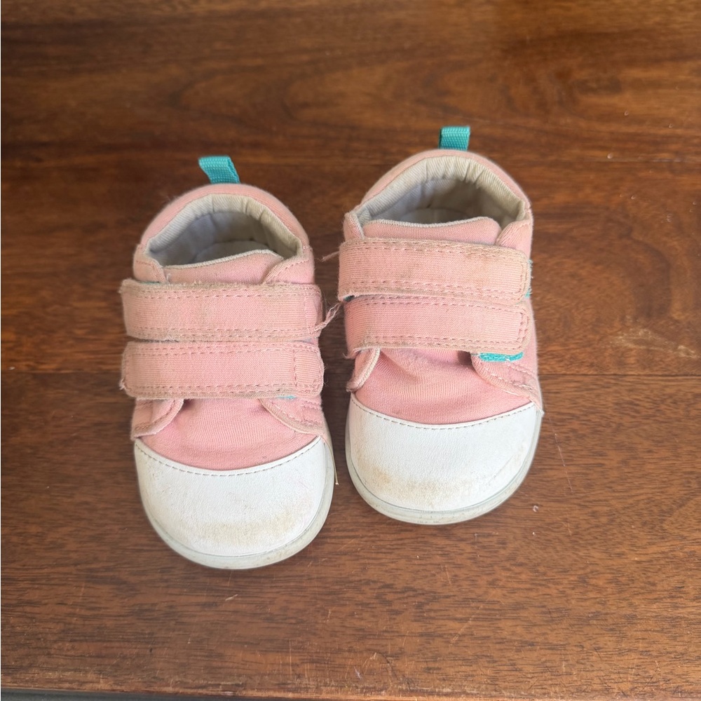Ten little  Pink and White Baby Walker Shoes
